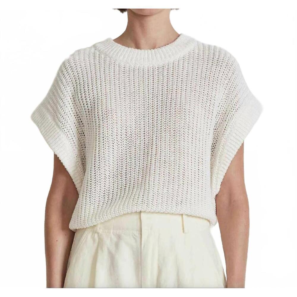 NEW APIECE APART oliva linen vest in cream